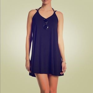 Black T-shirt dress